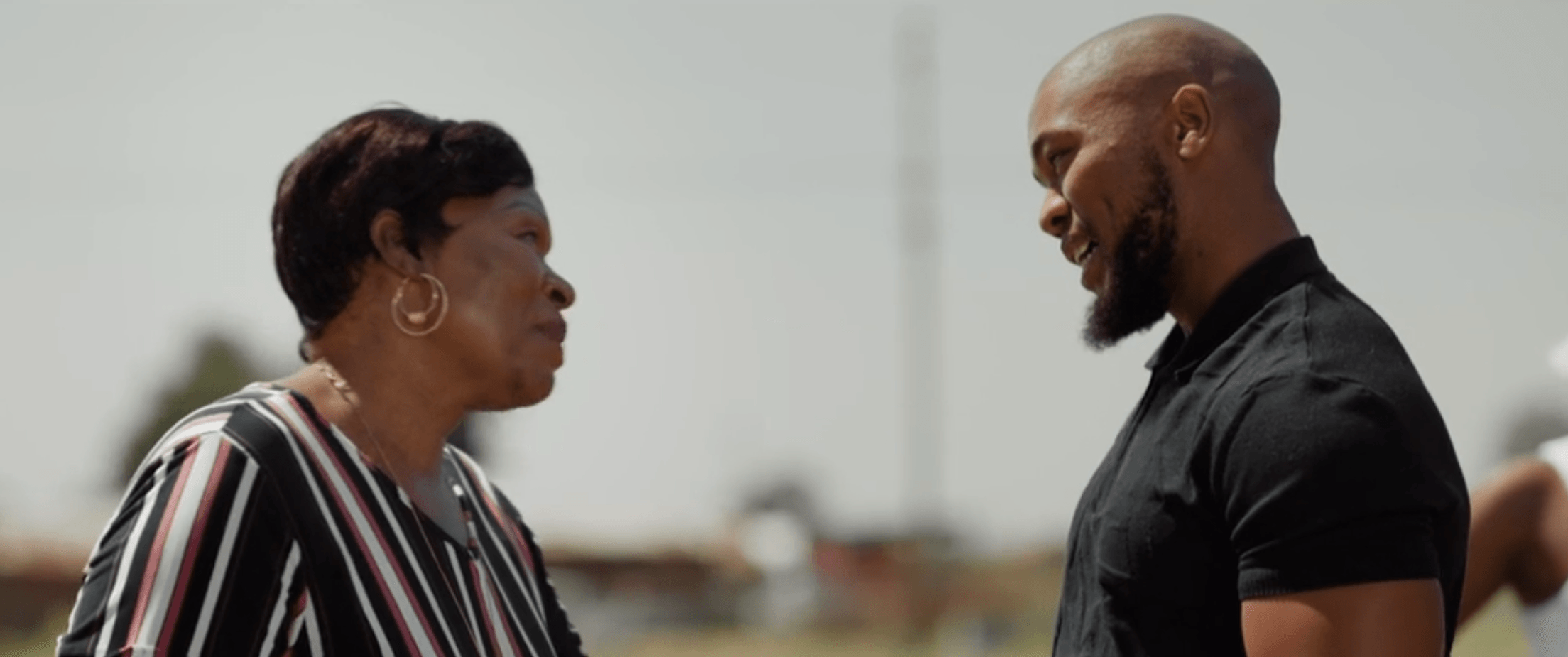Bonga and his mother Thandeka in Adulting