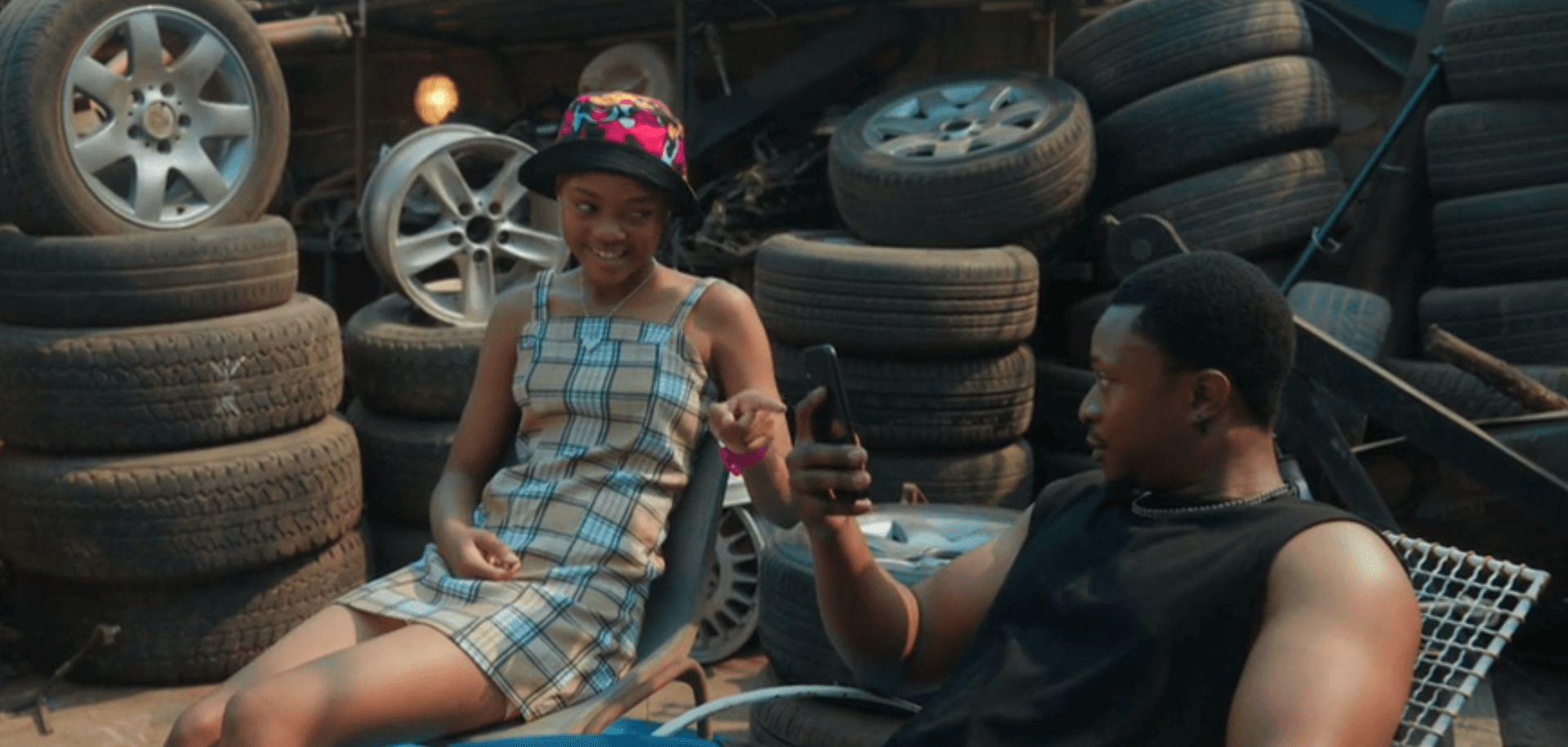 Eric and his daughter Ncumisa in Adulting