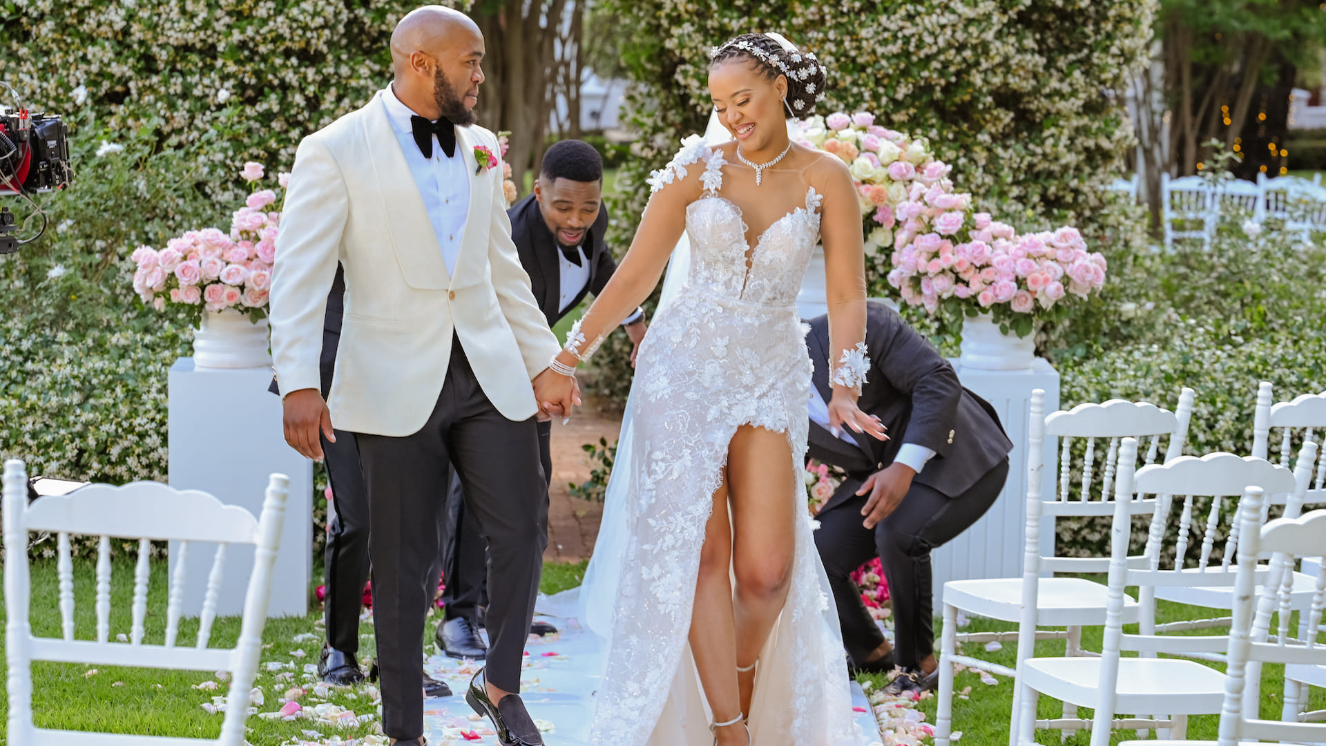 Thembinkosi Mthembu and Londeka Sishi as Bonga and Nkanyezi in Adulting