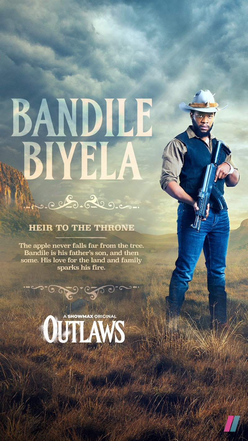Bandile Biyela in Outlaws on Showmax