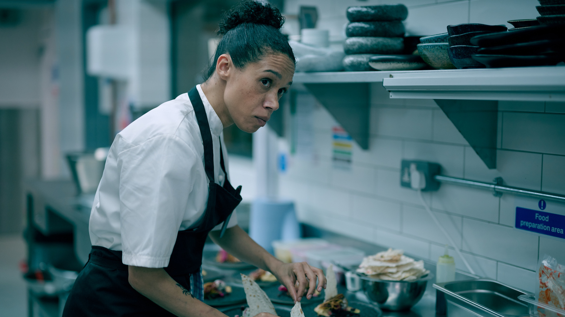Vinette Robinson as Carly in Boiling Point S1