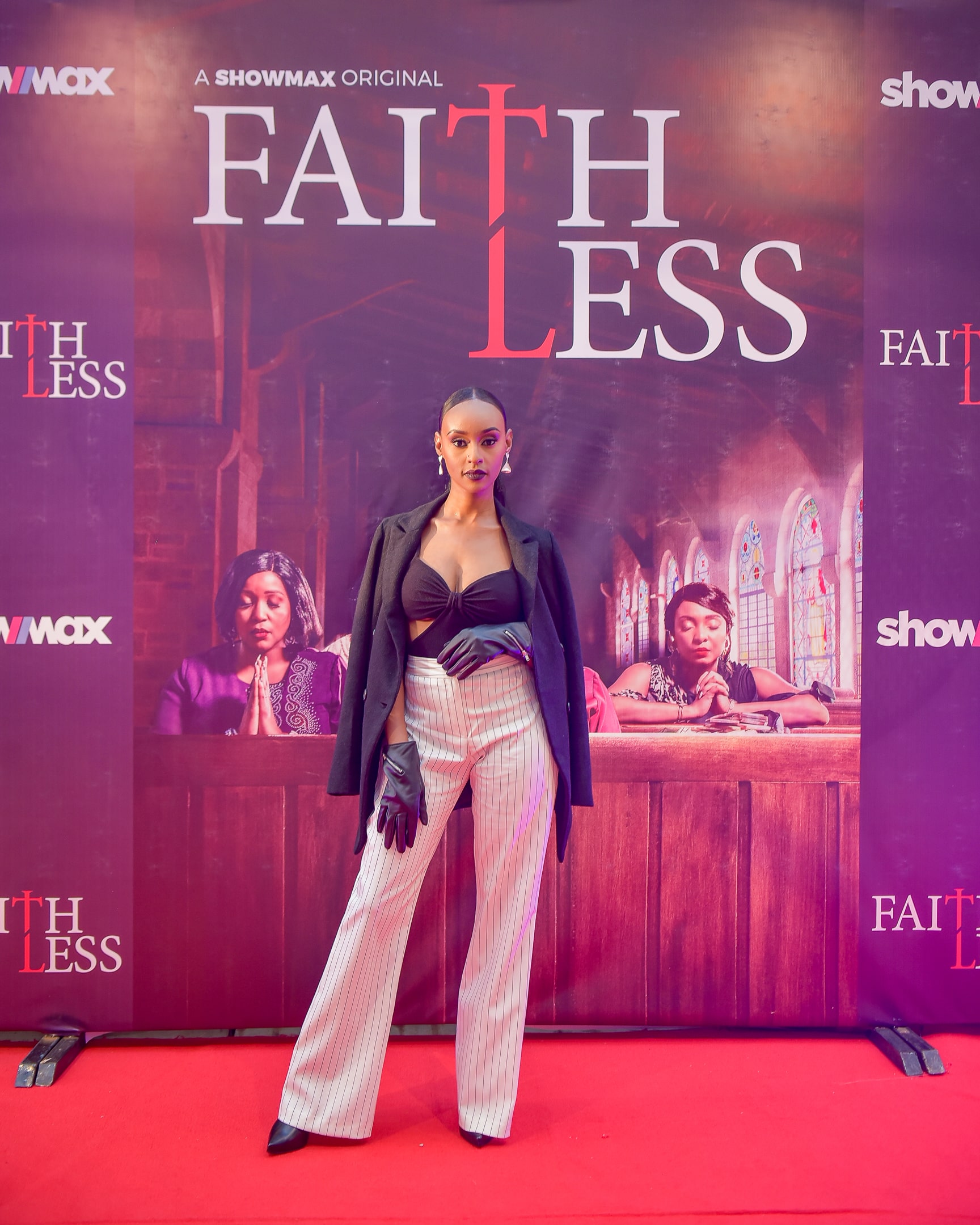 The cast of Showmax Kenyan series Faithless at the premiere event