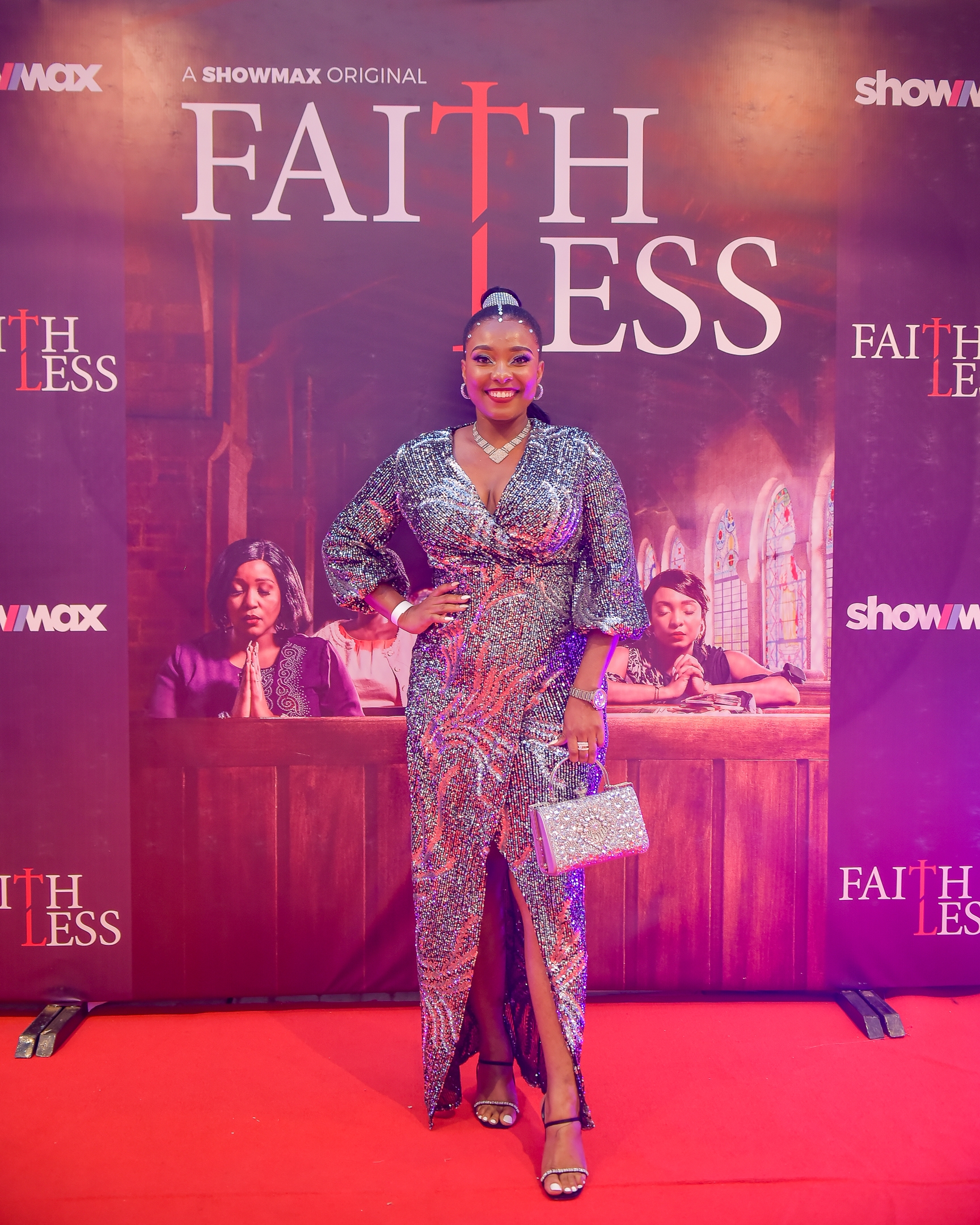 The cast of Showmax Kenyan series Faithless at the premiere event