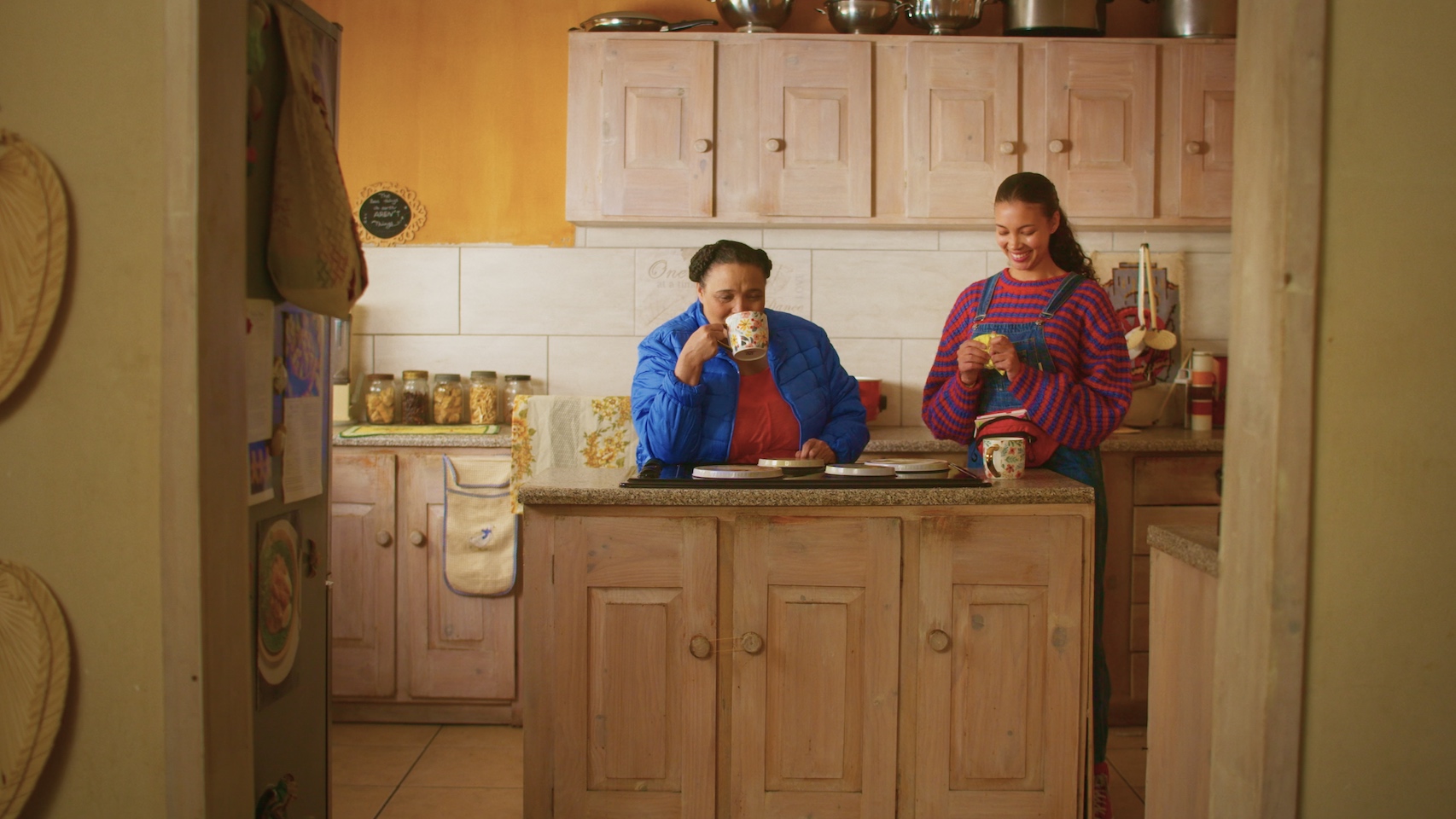 Zenobia Kloppers and Mikayla Joy Brown in Finding Optel, on Showmax