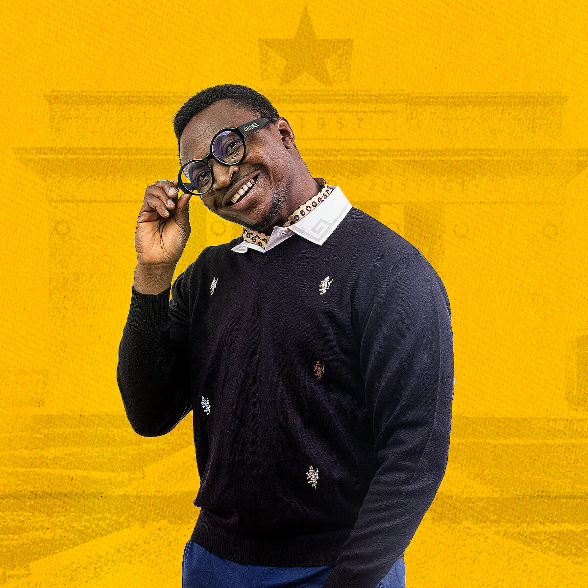 Funnybone is Jasper in Ghana Jollof on Showmax