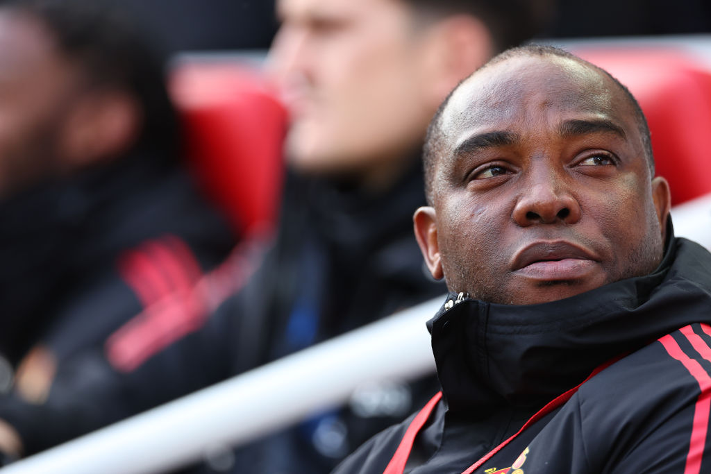 Manchester United assistant manager Benni McCarthy live on Showmax Premier League