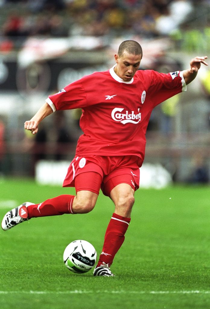 Sean Dundee of Liverpool in action during the pre-season tournament match against St Patricks Athletic in Dublin, Republic of Ireland.