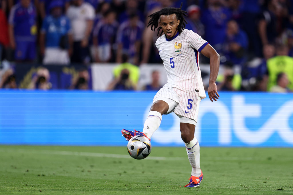Jules Kounde of France in action during the Uefa Euro 2024
