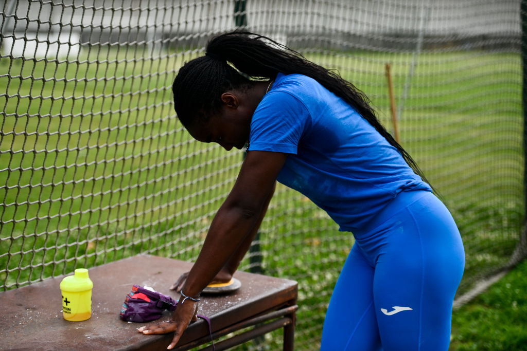 Daisy Osakue Discus Throw Training Before Paris Olympics 2024