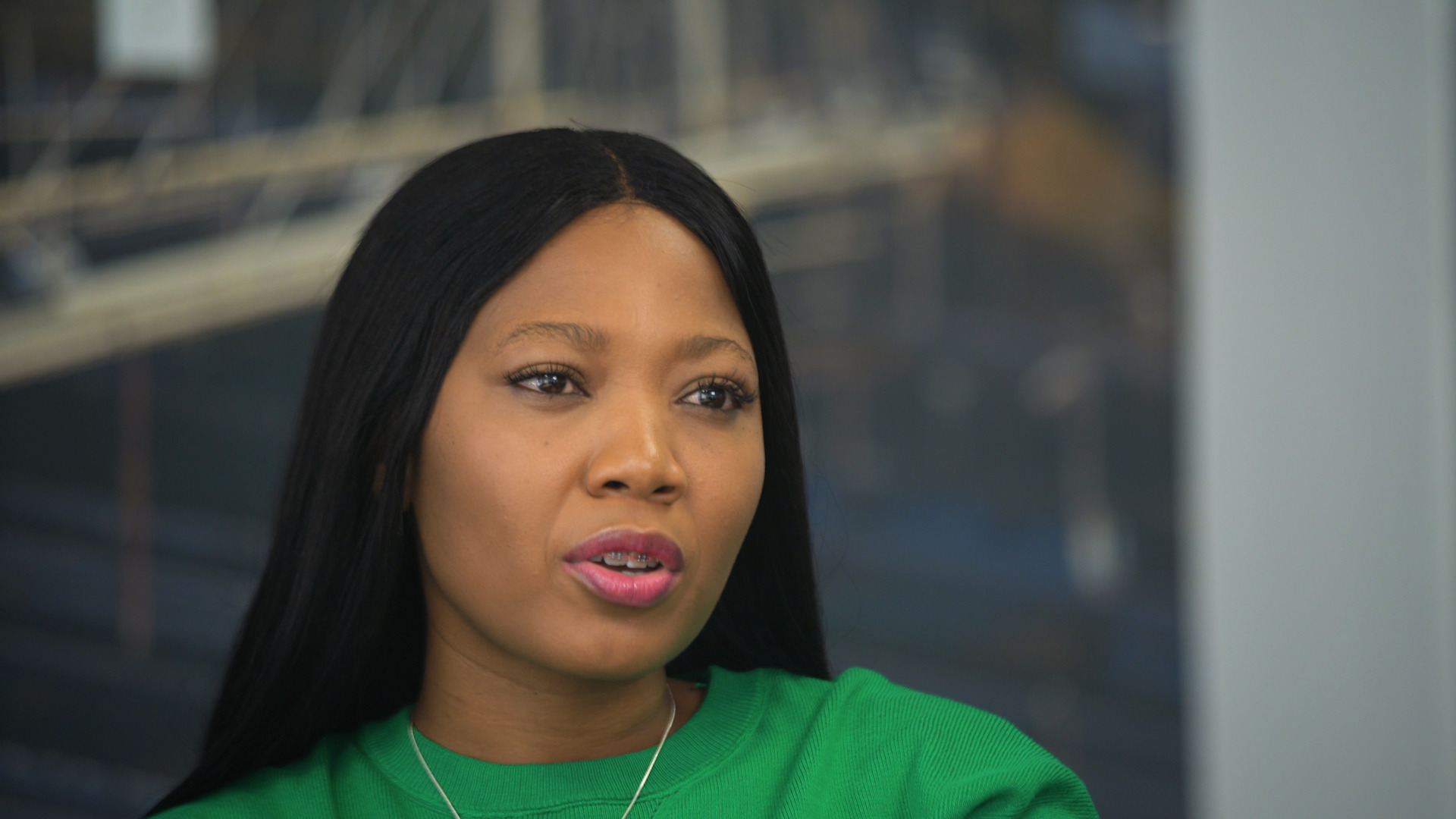 Journalist Bonolo Sekudu in Imibuzo episode 5 on Showmax