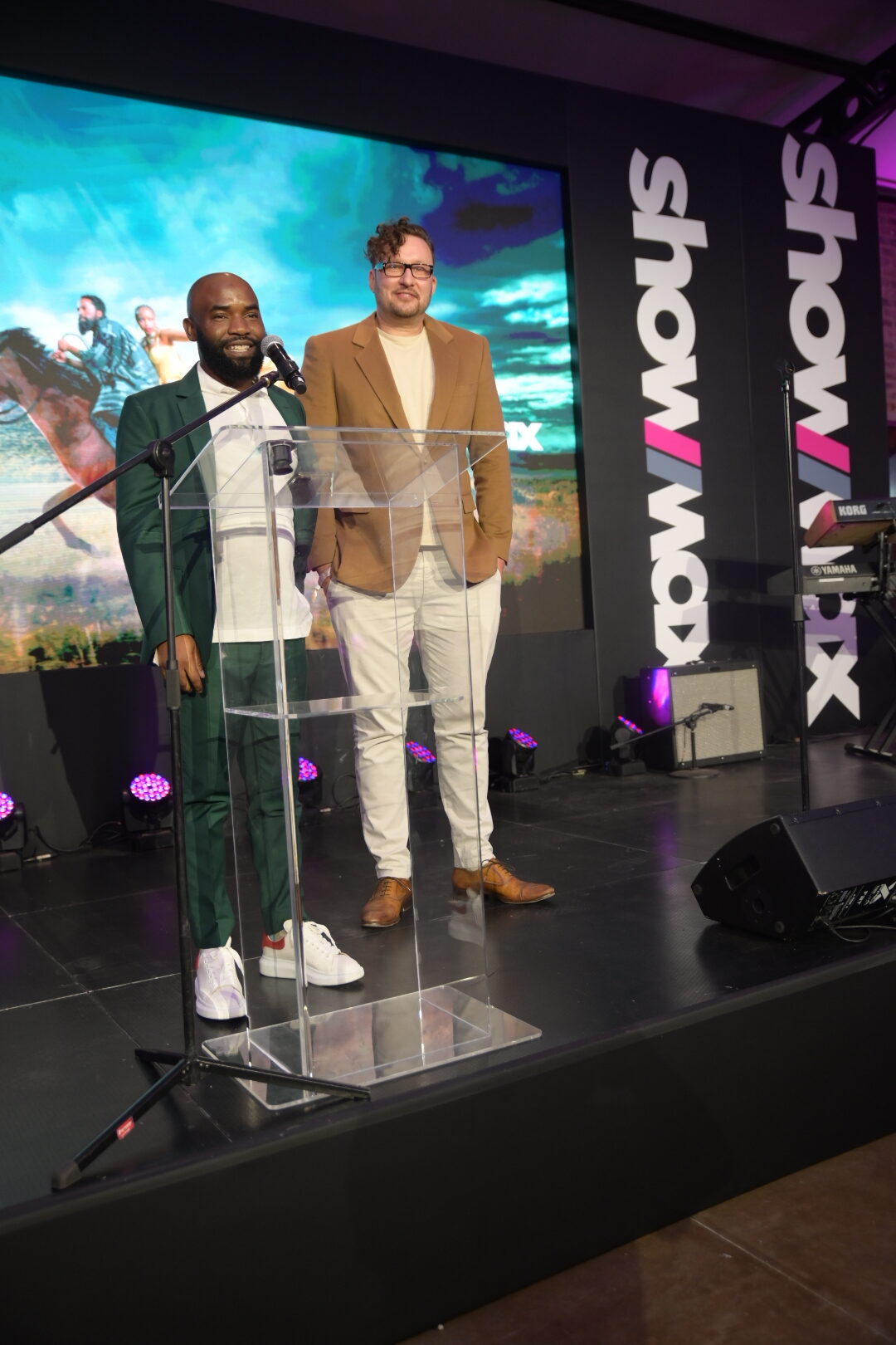 Phathu Makwarela and Gwydion Beynon, the creators of Outlaws at the private screening