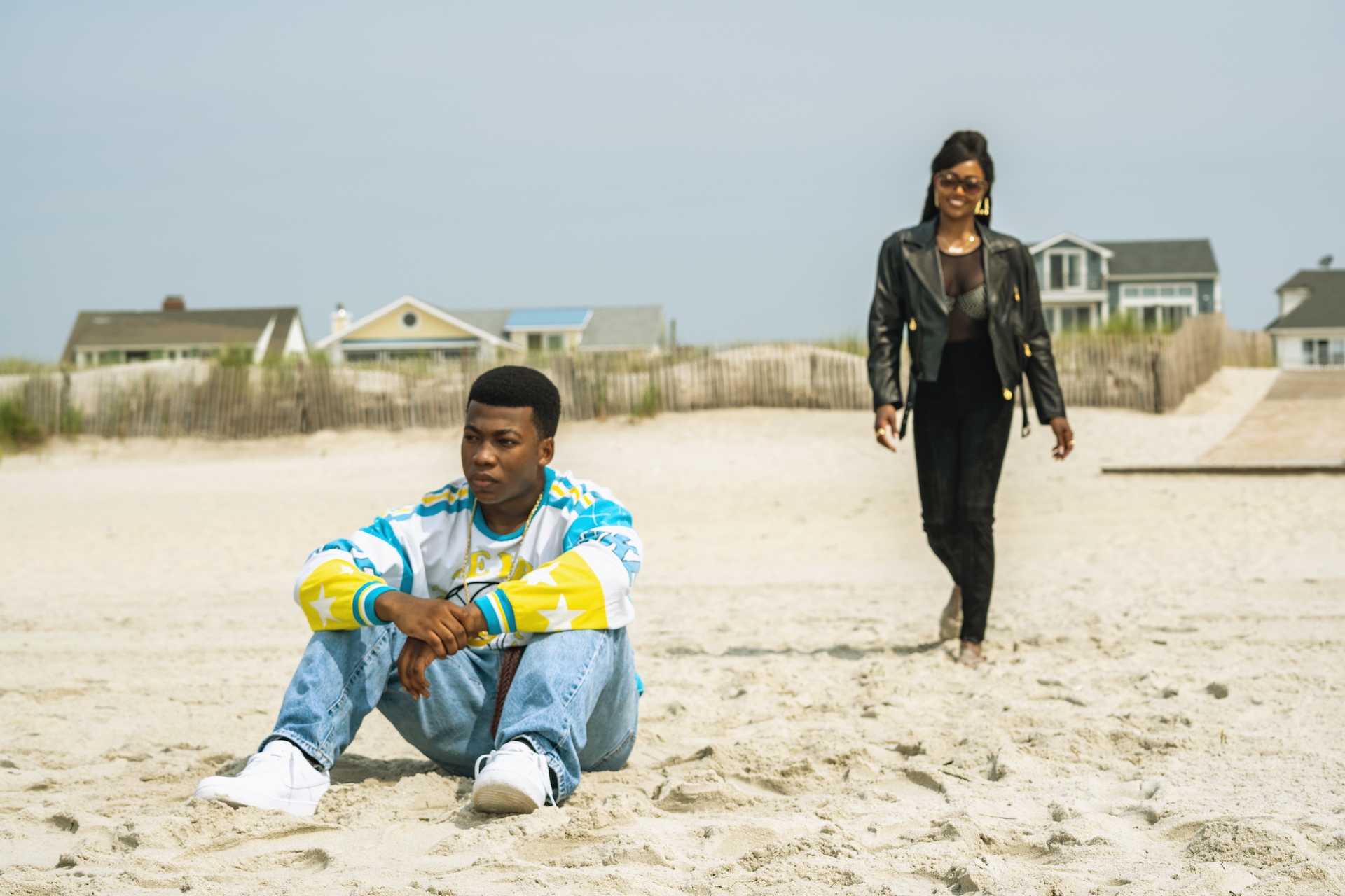 Patina Miller as Raquel “Raq” Thomas and Mekai Curtis as Kanan Stark in Power Book III: Raising Kanan S2 is on Showmax