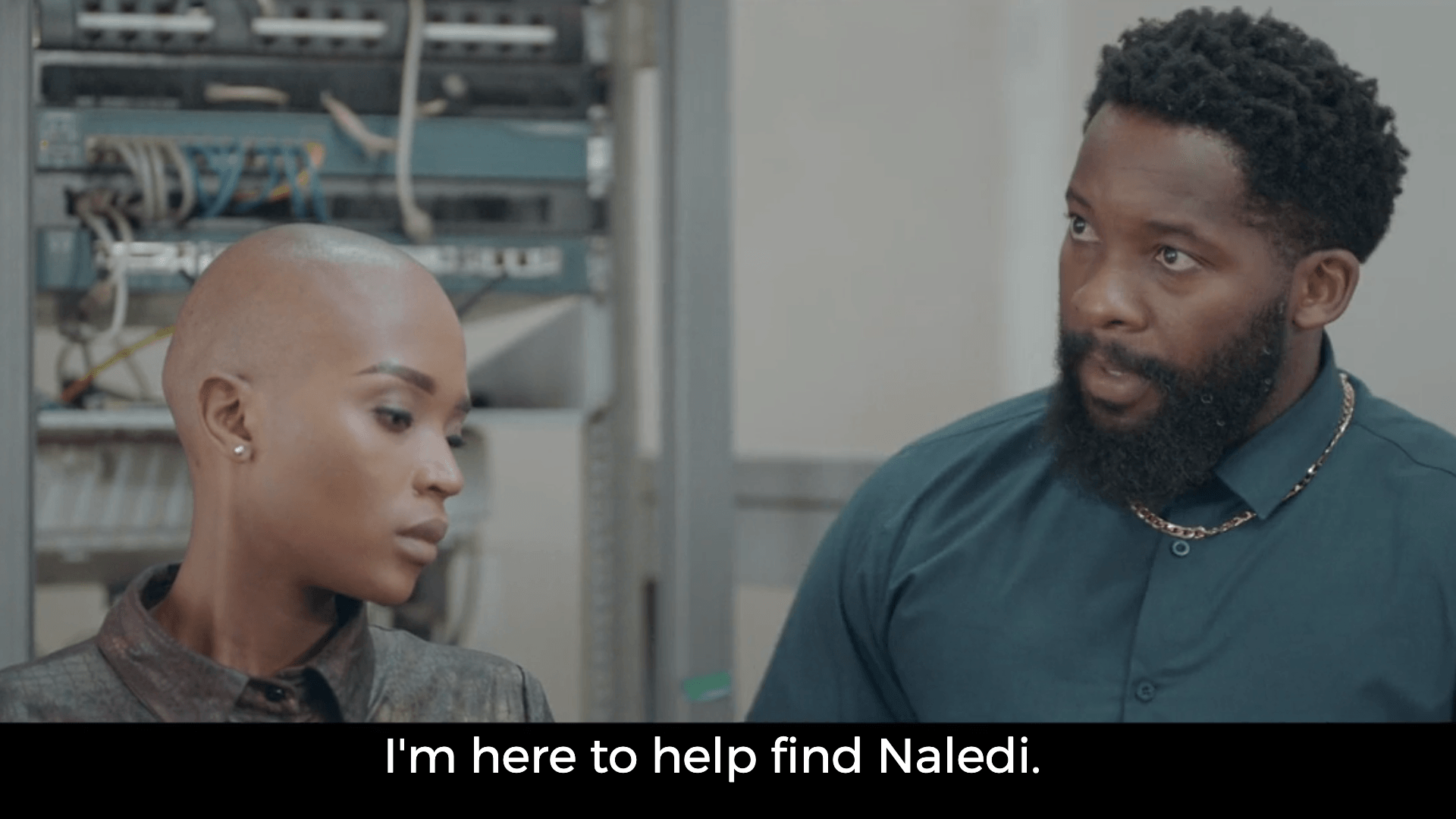 Qhawe and Tshedi in The Wife S3 on Showmax