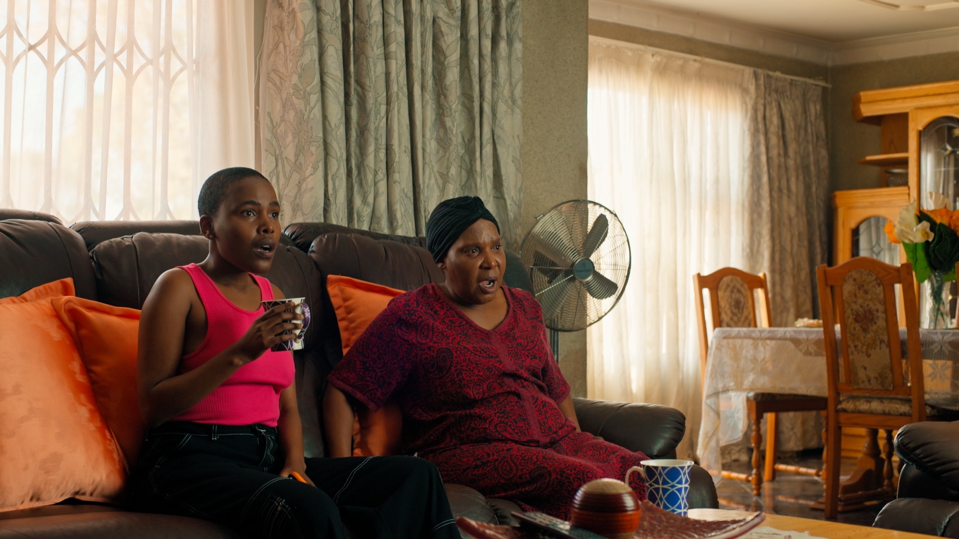 Nozuko Ncayiyane and Sana Mchunu in M'tase Khaya