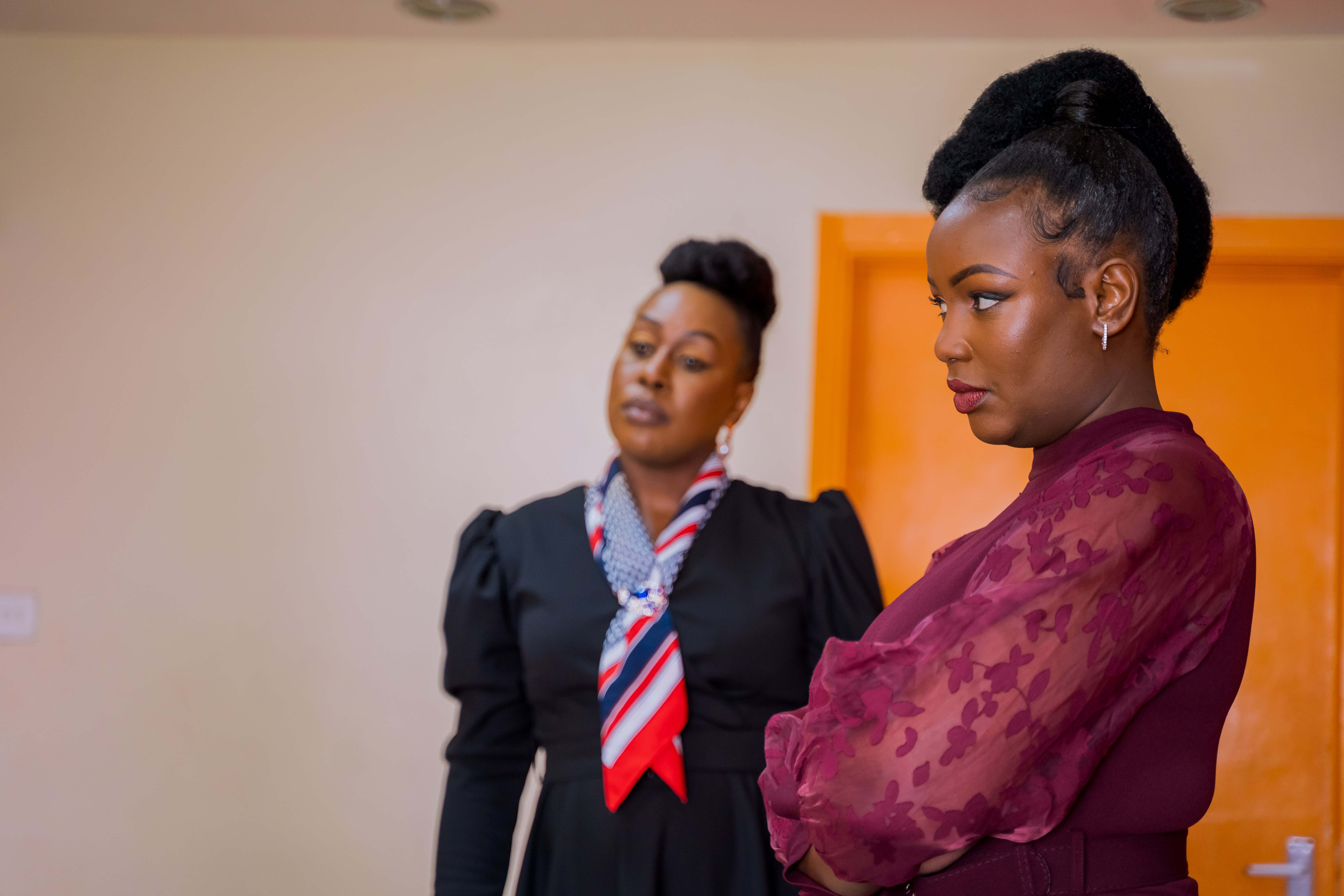 Mumbi Maina as Katherine in Second Family streaming on Showmax