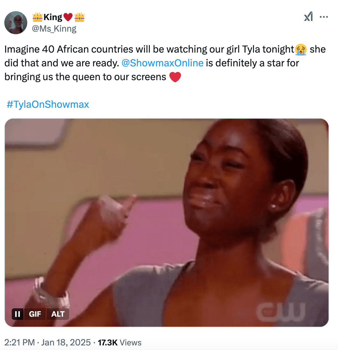 Tweets about Tyla's Showmax concert