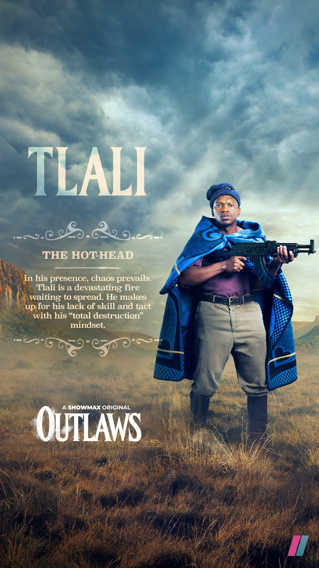 Tlali in Outlaws on Showmax