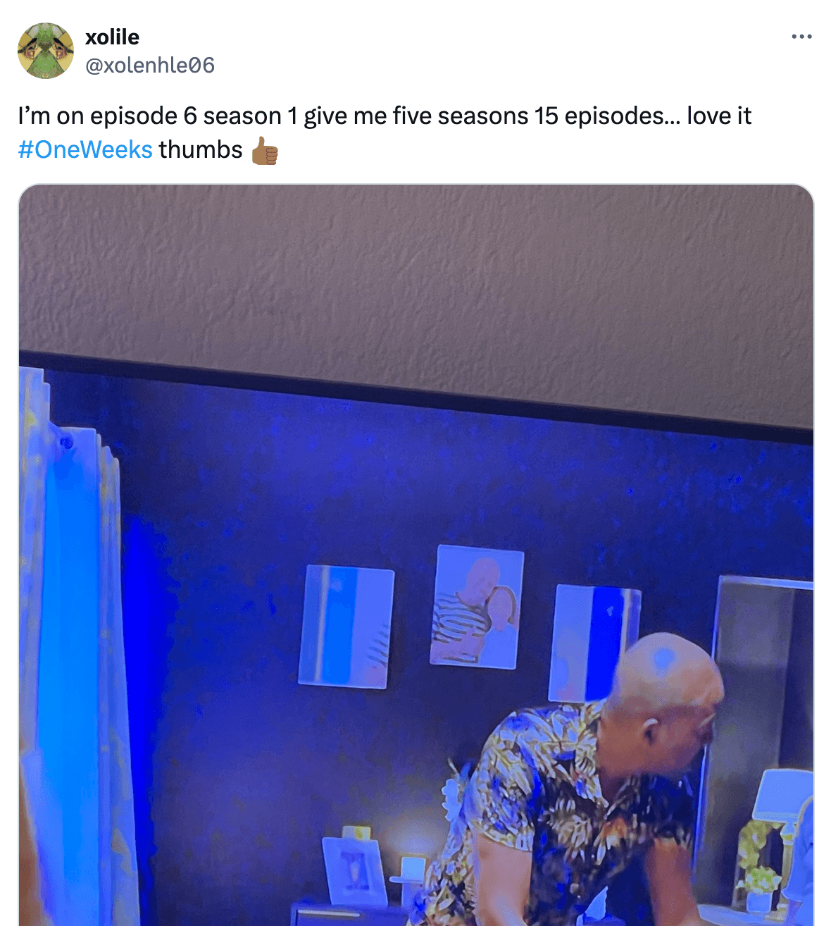 One Weeks S1 on Showmax