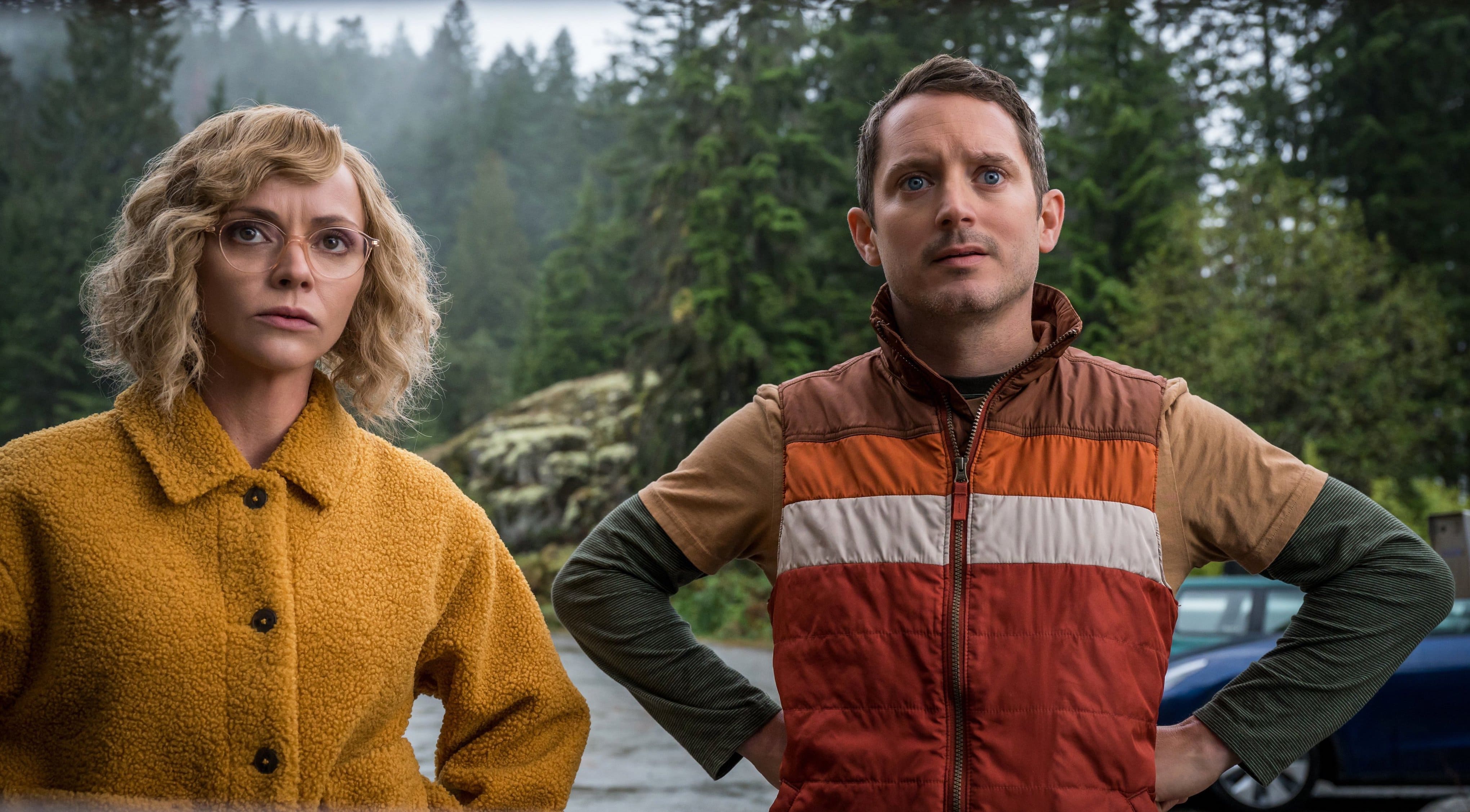 Christina Ricci and Elijah Wood in Yellowjackets S2