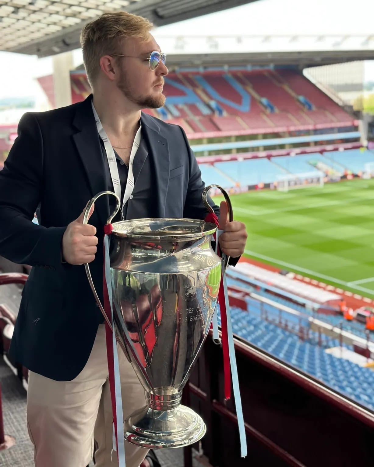 Ross Hussey supports Aston Villa live on Showmax Premier League