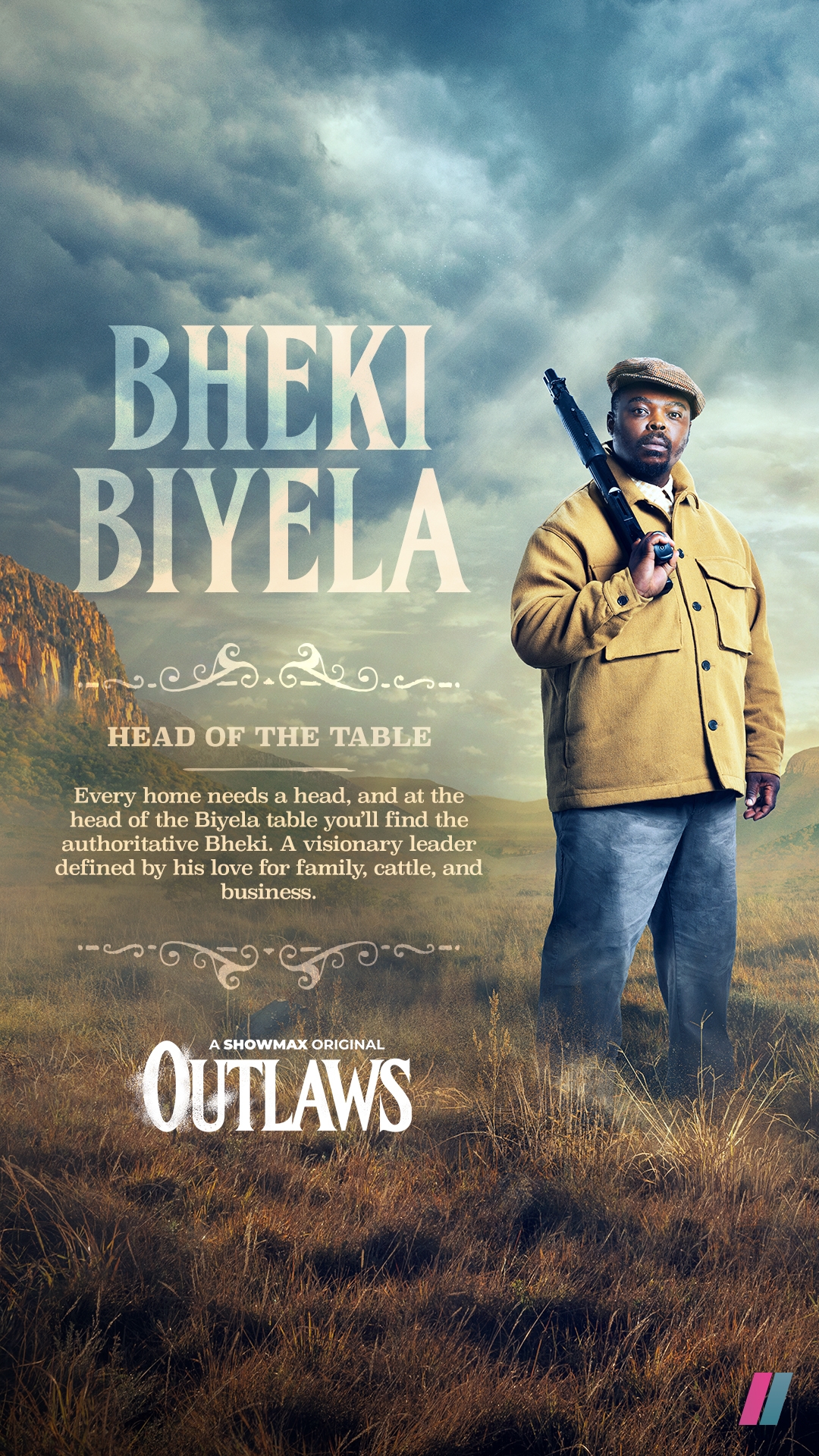 Bheki Biyela in Outlaws on Showmax
