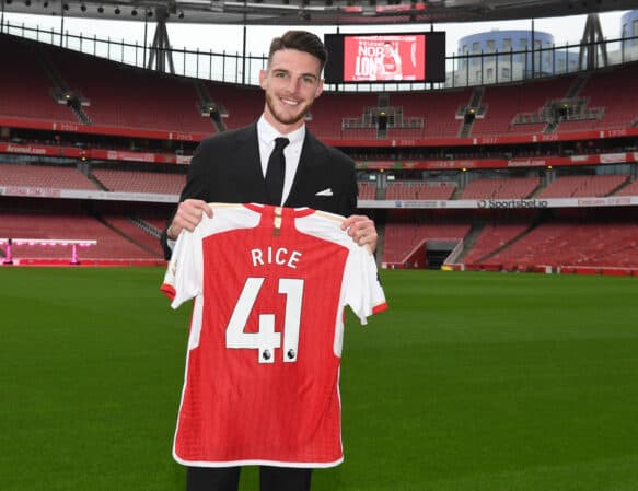 Arsenal Unveil New Signing Declan Rice - stream the Premier League live on Showmax Pro