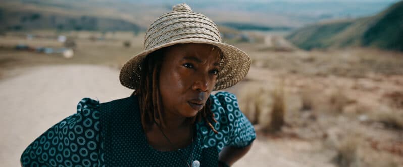 Mmabatho Mogomotsi as Moretlo in Outlaws now streaming on Showmax