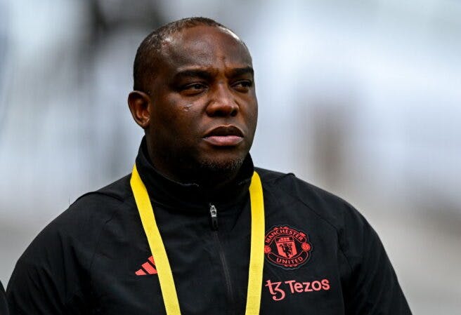 Manchester United assistant manager Benni McCarthy live on Showmax Premier League