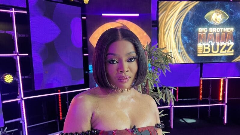 Toke Makinwa in BBNaija S9: The Buzz