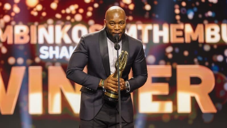 Thembinkosi Mthembu at the SAFTAs