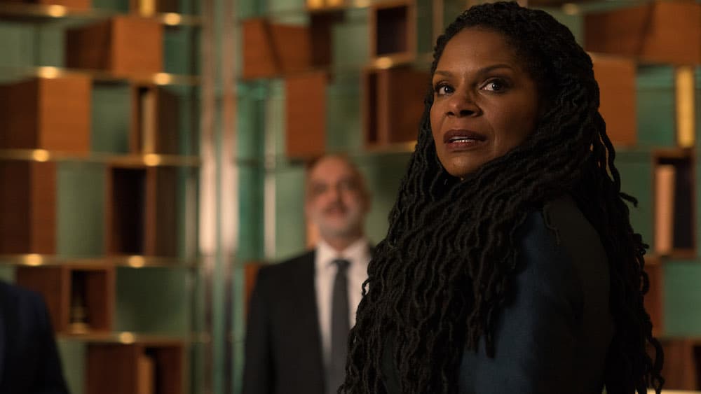 Audra McDonald as Liz Reddick in The Good Fight episode 1, Season 6.