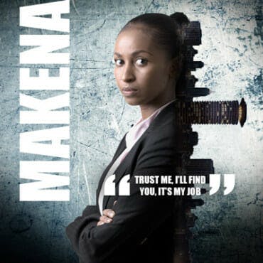 Sarah Hassan is Makena in Crime and Justice Showmax