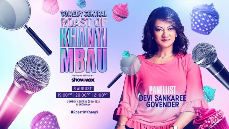Devi Govender in Comedy Central Roast of Khanyi Mbau Brought To You by Showmax