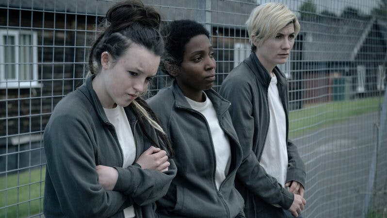 Orla, Abi and Kelsey in Time S2 on Showmax