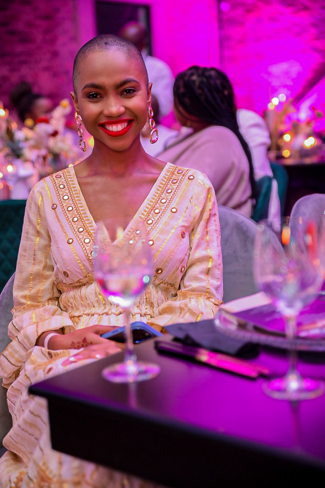 Adulting star Lungile Duma at the exclusive screening of Outlaws
