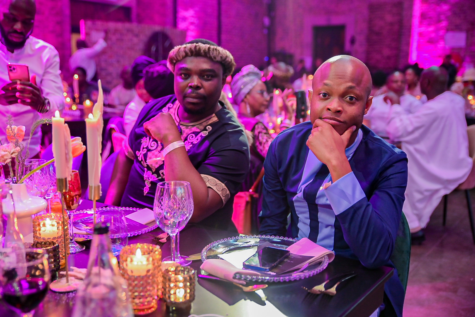 Siyabonga Shibe and Ikobeng Moatlhodi at Oulaws screening