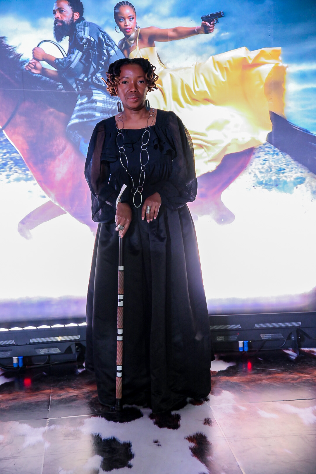 Mmabatho Mogomotsi at the exclusive screening of Outlaws
